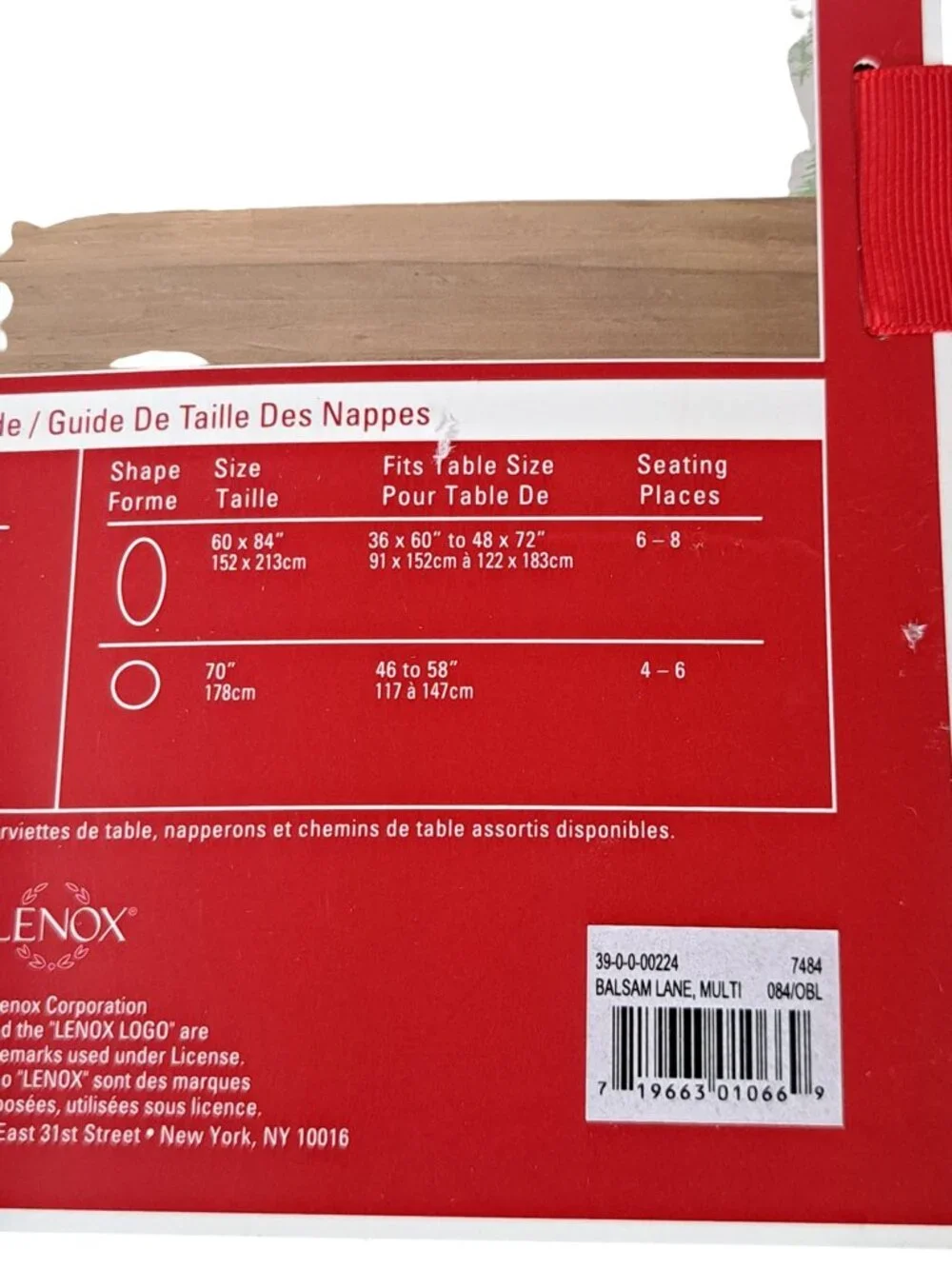 NWT - Lenox Holiday 60